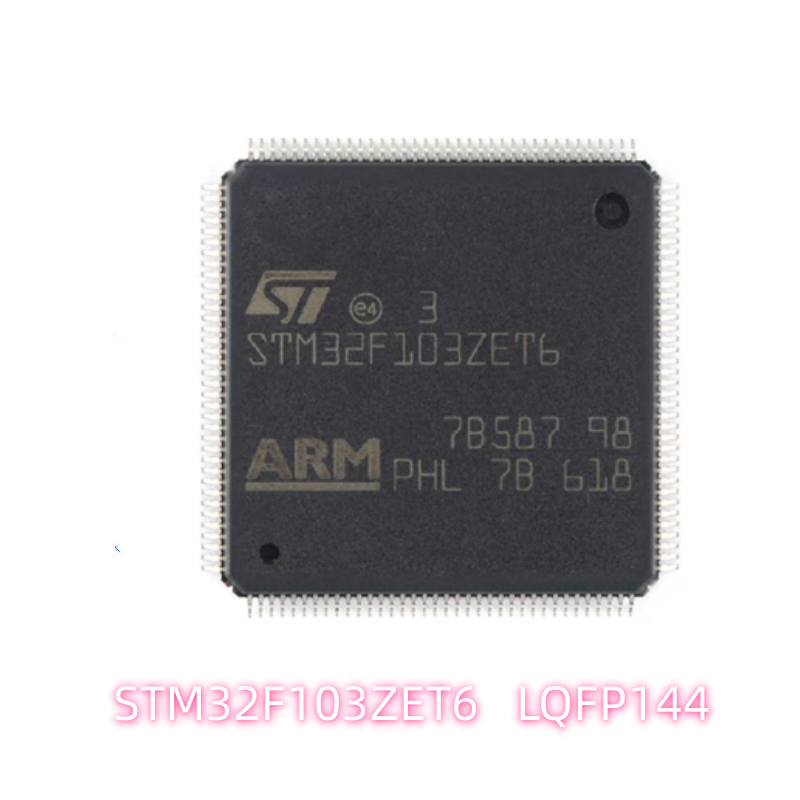 Original and genuine STM32F103ZET6 LQFP-144 ARM Cortex-M3 32-bit microcontroller