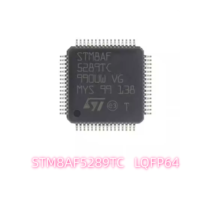 ST STMicroelectronics STM8AF5289TC single-chip microcontroller IC chip - automotive microcontroller, 8-bit MCU, package LQFP64